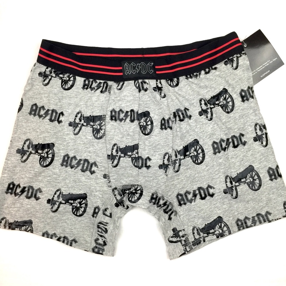 AC/DC Mens Boxer Briefs Underwear Sleepwear NWT